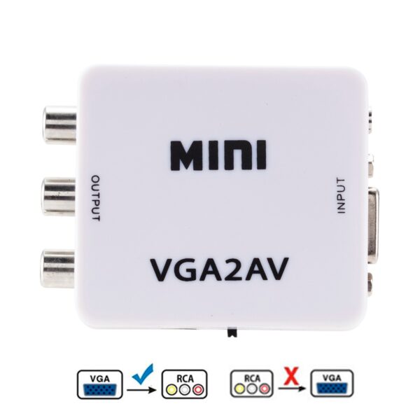 CONVERSOR VGA PARA 3RCA AV