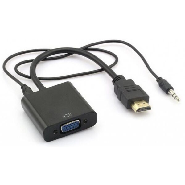 CABO ADAPTADOR/CONVERSOR HDMI MACHO PARA VGA HEMBRA CON AUDIO