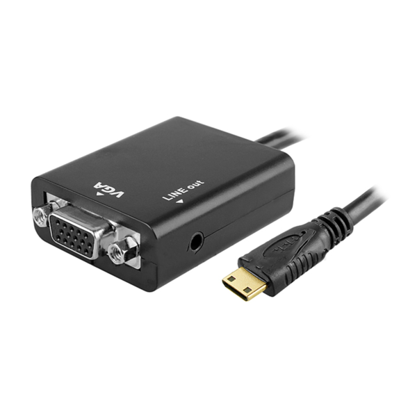 CABO ADAPTADOR/CONVERSOR MINI HDMI MACHO PARA VGA HEMBRA