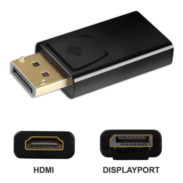 ADAPTADOR CONVERSOR DISPLAYPORT MACHO PARA HDMI HEMBRA