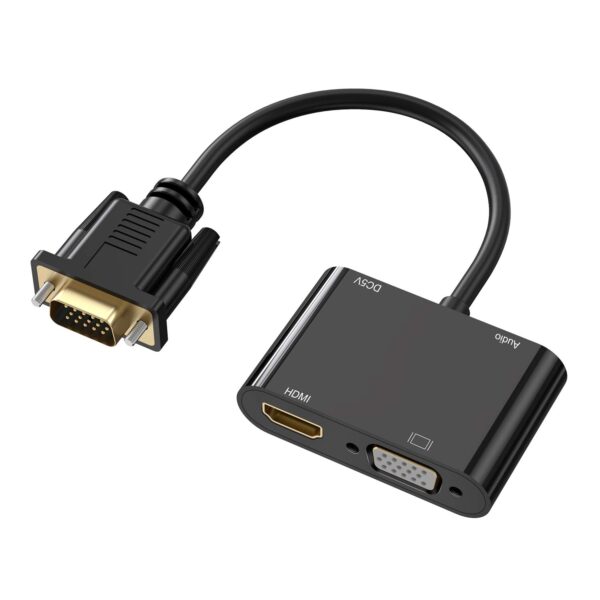 CABO ADAPTADOR/CONVERSOR VGA PARA HDMI+VGA