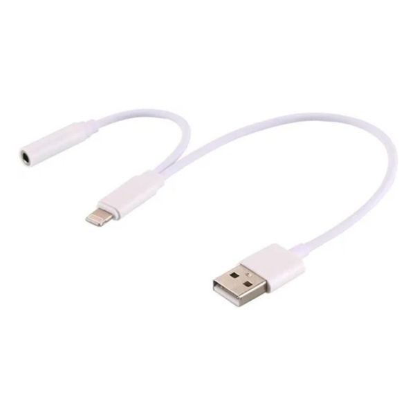 ADAPTADOR LIGHTNING PARA USB Y AUXILIAR (P2)