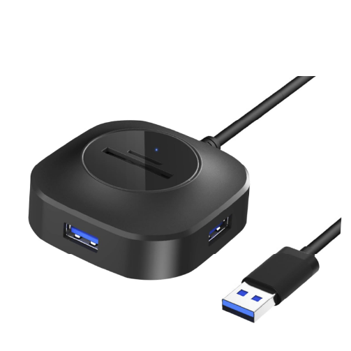 HUB USB 2.0 a 3 USB 2.0 + MEMORY CARD