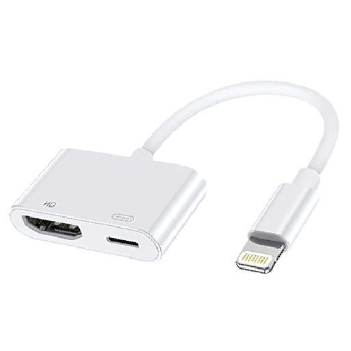 Adaptador LIGHTNING a HDMI + LIGHTNING OTG