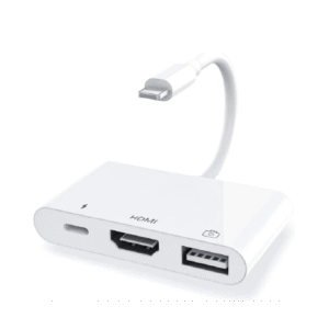 Adaptador LIGHTNING a HDMI + USB 3.0 + LIGHTNING OTG