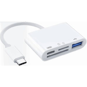 Adaptador USB-C a MEMORY CARD + USB 3.0 + USB-C OTG