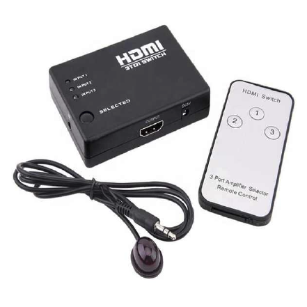 HUB HDMI SWITCH (3 PORTS) con control