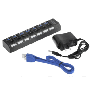 HUB USB 3.0 a 7 USB 3.0 con fuente