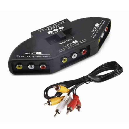 HUB AV/RCA SWITCH (3 PORTS)