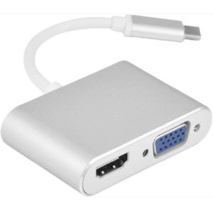 Cable Conversor USB-C a HDMI + VGA