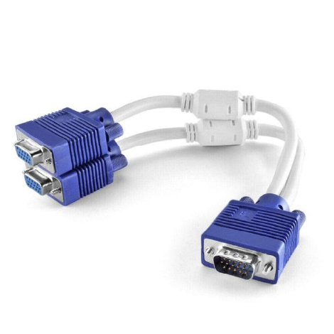 Cable Adaptador Duplicador VGA a 2 VGA