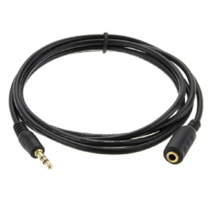 Cable AUXILIAR macho a hembra 1.5mts