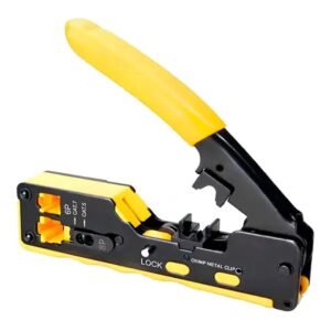 Alicate Crimpador y Prensa Terminal RJ45 / RJ11-12 BOM-1707