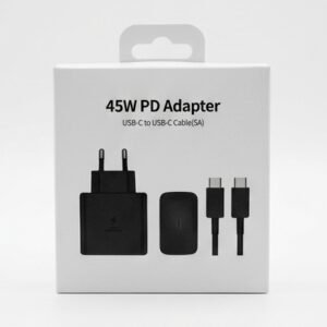 Cargador USB-C 45w con cable Negro