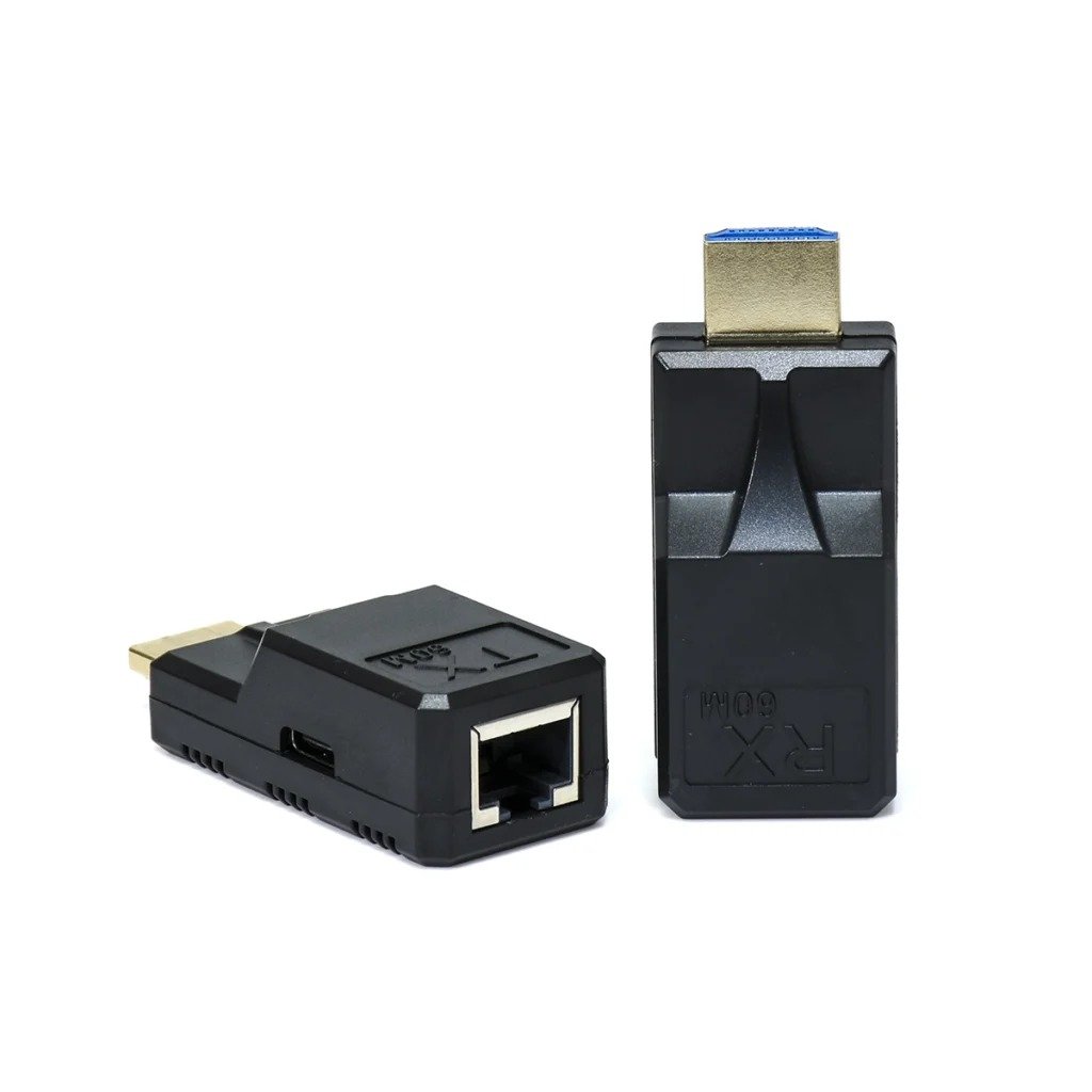 EXTENDER HDMI 60mts RJ45 FHD 1080P con Alimentación